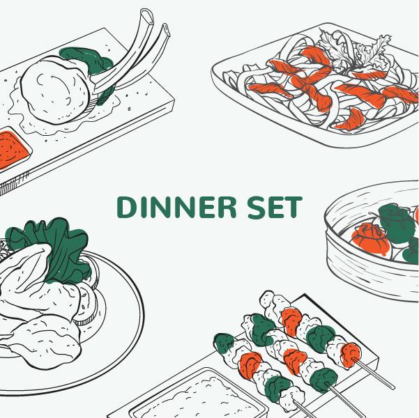 Asian Dinner Family Set 13 November