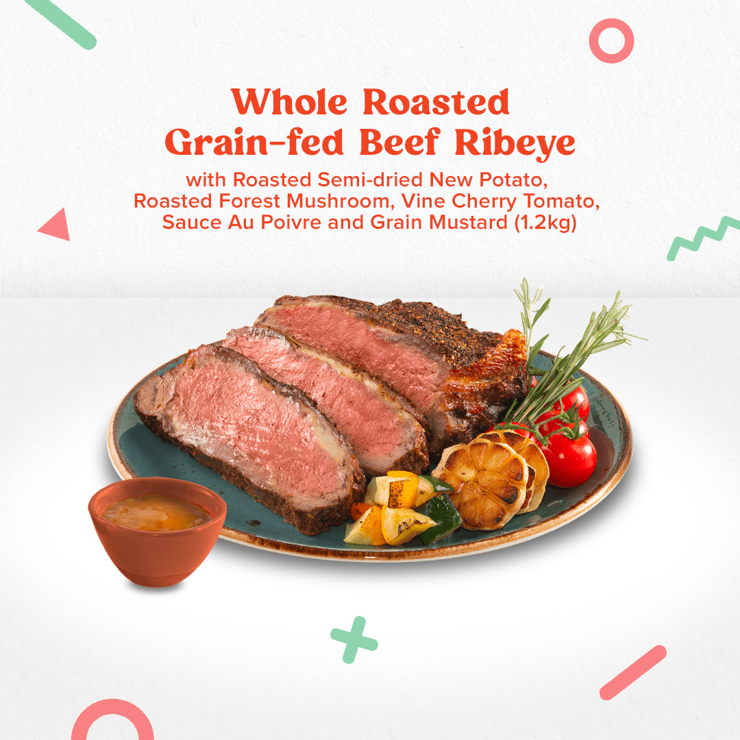 Whole Roasted Grain-fed Beef Ribeye